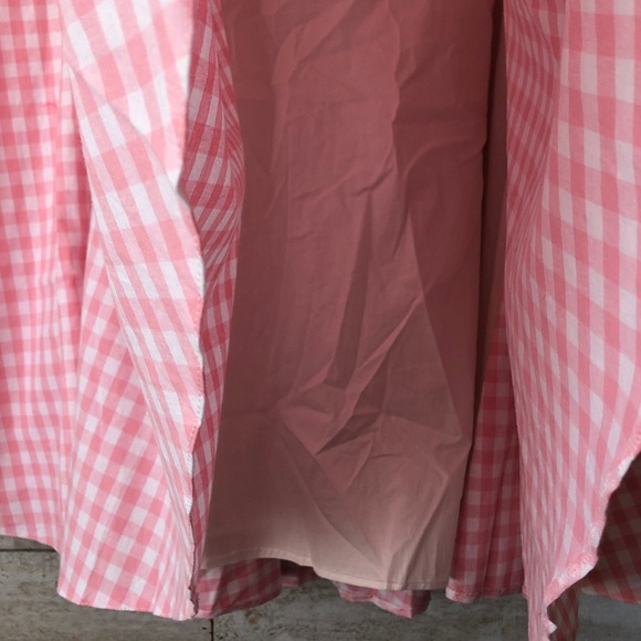 The Pretty Dress Company pink gingham plaid full skirt - Picture 6 of 8